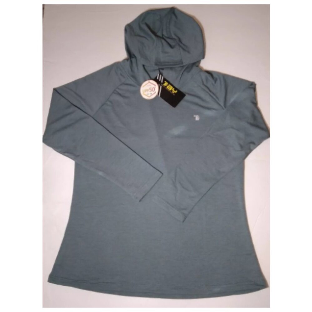 *Tby** Hooded Sun Protection Women Large UPF 50+ Lightweight Skin Pullover xs